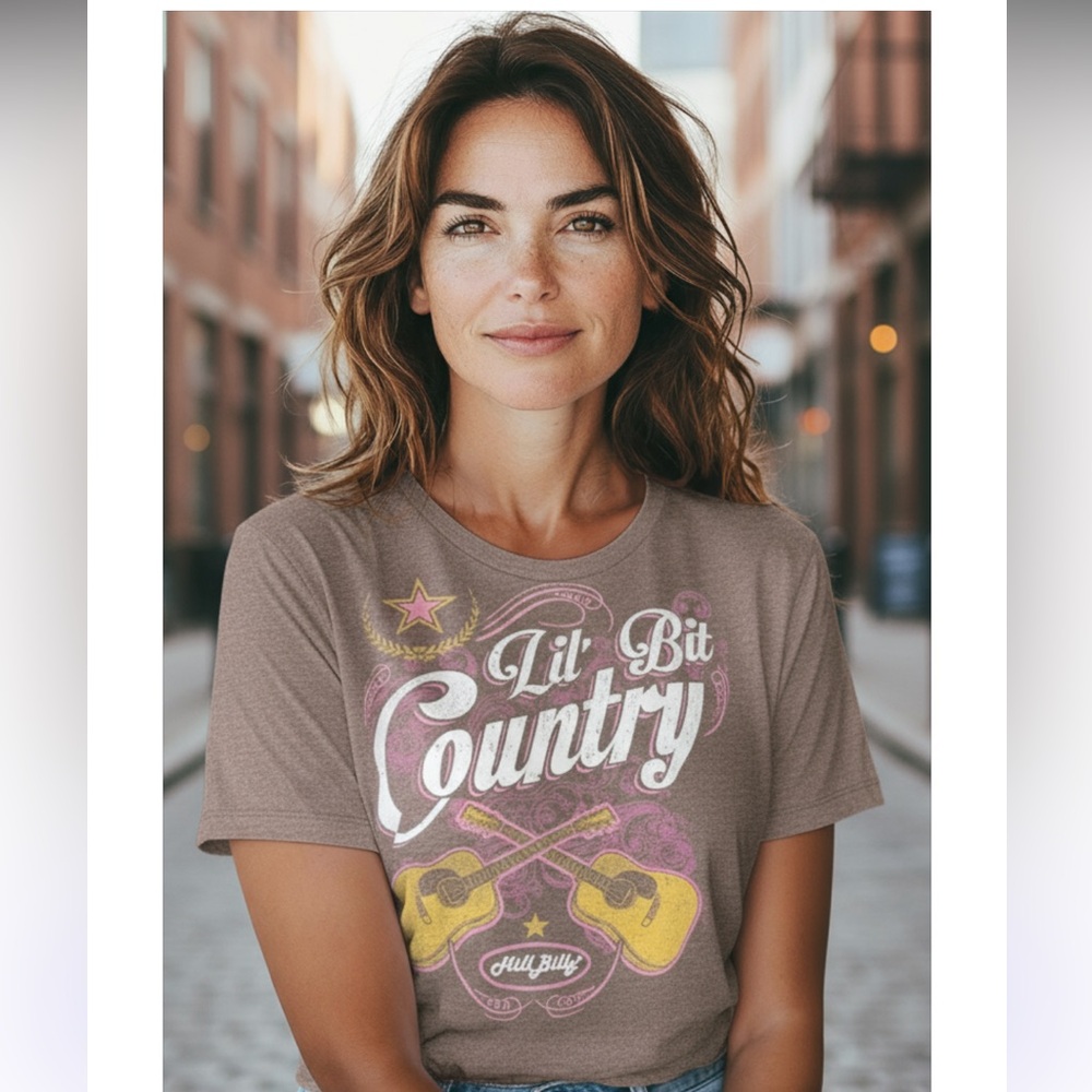 Hillbilly brand brown tee! Fun sayings on front!